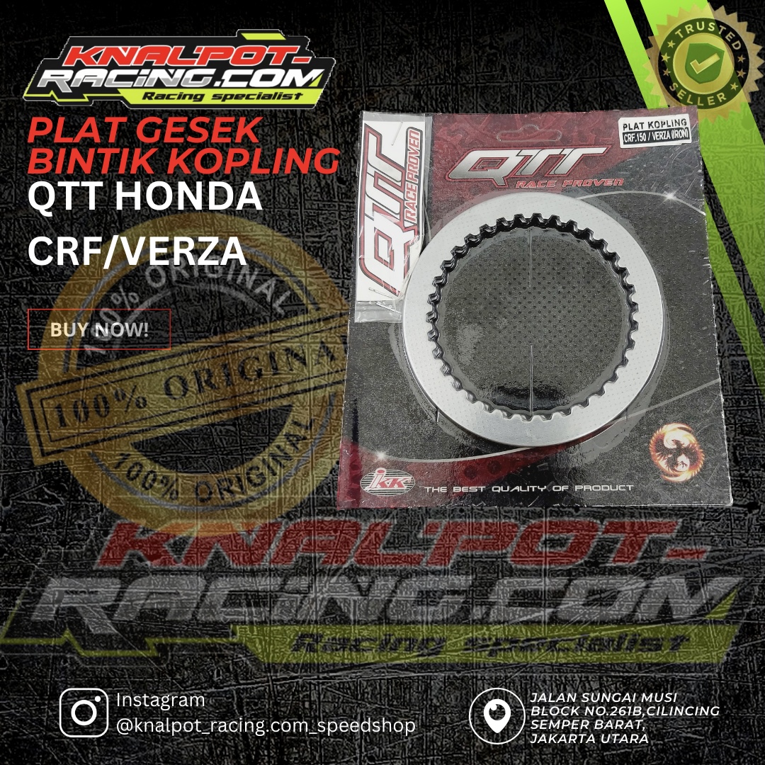 PLAT GESEK BINTIK KOPLING QTT HONDA CRF/VERZA